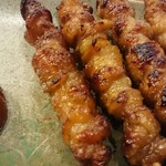 酉や 喜兵衛 - 竿燈かわ串。絶品！