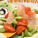 ピッツェリア・エ・バール・レガーメ - 鯛っぽいお魚、魚醬の薫香がほんのり