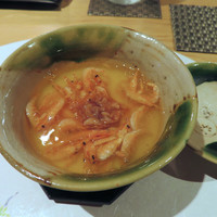 馳走 陽雅 - 先付け　桜エビ玉締め