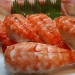 誠寿司 - エビにぎり(ハーフ)