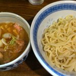 燦燦斗 - つけ麺750円＋特増し250円（肉2枚、メンマ倍、味玉）　2011.7