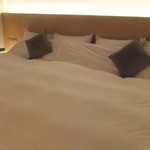 ホテルカンラ京都 - Wベッドが２個くっついています。