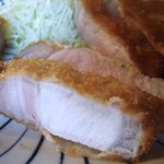 とんかつ ひやま - 特大ロースカツ断面