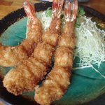 とんかつ ひやま - エビフライ