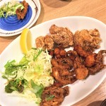 築地食堂 源ちゃん - 180614木　神奈川　築地食堂源ちゃん横須賀店　唐揚げ＆ゲソ