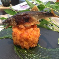 日本料理 TOBIUME - ◯TOBIUME 夏のスペシャリテ◯
                    鮎の塩焼き&ゴールドラッシュ