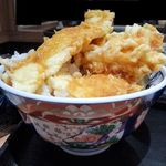 俺のそば - いか天丼（大盛）＋ミニ蕎麦970円