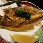 酒音 - カレイの唐揚げ