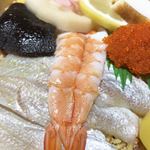 祇園 - 海老の下に、鯛が