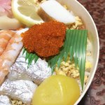 祇園 - とびっ子、蒲鉾、甘い栗