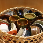 こころや - お猪口は選べます