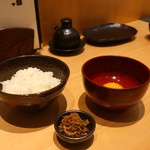 こころや - 卵かけごはん（じゃこ山椒）のセット