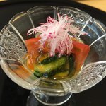 御料理 ひさまつ - 渡り蟹のゼリー寄せ