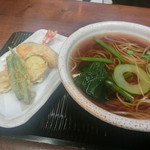 利久庵 - 「天ぷらそば」1,370円