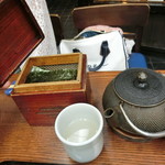 利久庵 - 「焼きのり」500円とそば湯