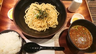チョップスティック - 麻辣つけ麺（小ライス付き）850円