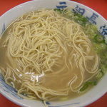 元祖長浜屋 - ラーメン　替玉（１００円）固さかため投入