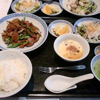 中国料理 豪華 - 豚肉とカボチャの辛し味噌炒め（ランチ）