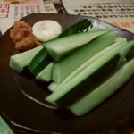 伊酒や 春木屋 - モロキュー300円