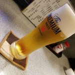 やまお - まずは、生ビールで乾杯