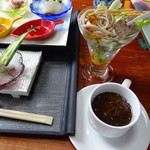 松楽 - ヒラメ重 右側