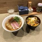 らーめん 鴨to葱 - 鴨らーめんと小親子丼のセット