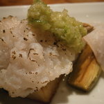 いとう - 前菜　茄子２種、鱧、白胡瓜ドレッシング