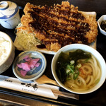 一力庵 - とんかつ定食(大)♪ 1.500円