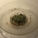 l'adour - カキのババロアとコンフィのタルタル