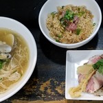 らぁめんこはく - 塩サバラーメンセット