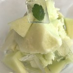 みたに - Lunch(¥5,000〜) ドルチェ メロンのシャーベット(スライスメロン・メロンシャーベット・ゼリー)