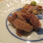 三谷 - 新鮮な秋刀魚と生の肝を和える