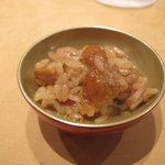 三谷 - 大トロの筋は焼いてご飯にまぶす