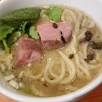 麺屋 六感堂 - 生山椒香るラム白湯つけSOBA（限定）