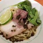 麺屋 六感堂 - 生山椒香るラム白湯つけSOBA（限定）