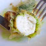 ビランチャ  - ホタテ入りズッキーニの花揚げ