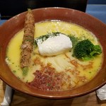 麺巧 潮 - 鶏白湯そば 大盛無料 (870円)