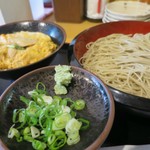 Nishimori -   ミニ親子丼セット800円をざるで