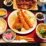 一力庵 - エビフライ定食♡￥1500（税抜）