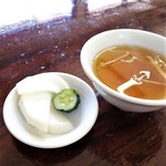 華香亭本店 - スープ＆お新香