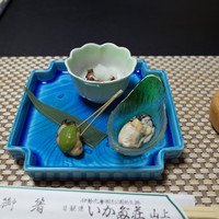 いかだ荘 山上 - 牡蠣の三種盛り