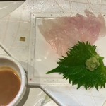 ふじや - かわはぎ肝醤油