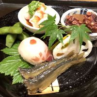 やすい - 車海老。鯛の丸寿司。蛸の柔らか煮。琵琶湖の鮎の甘露煮。