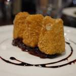 87789971 - Deep Fried Brie with Red Onion Marmalade