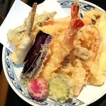 てんぷら天夜一夜 - ランチ天婦羅定食1250円
