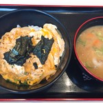 松のや - 玉子丼 豚汁セット