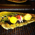 銀座 水野 - なんとも言えない器使い