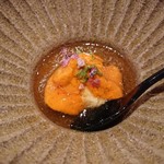 鮨 さかい - 鯛の白子とバフンウニ