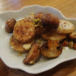 Tenran Sosan - 長芋とマッシュルームのソテー、クミンとナッツ