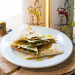 Piadina with Prosciutto and mozzarella